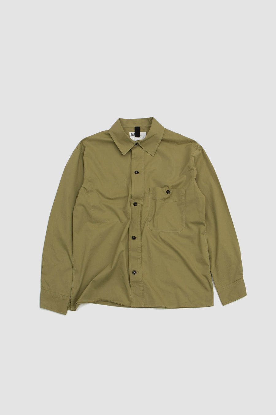 SPORTIVO STORE_Odd Pocket Shirt Fine Cotton Twill Sage