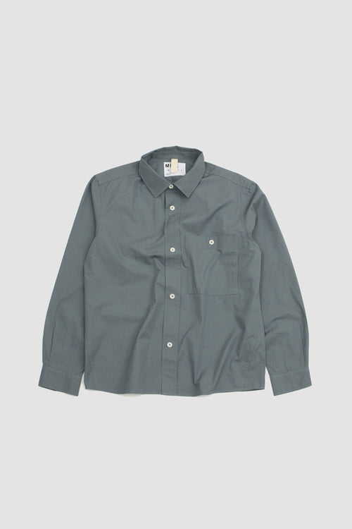 SPORTIVO STORE_Overall Shirt Compact Cotton Poplin Dusty Blue