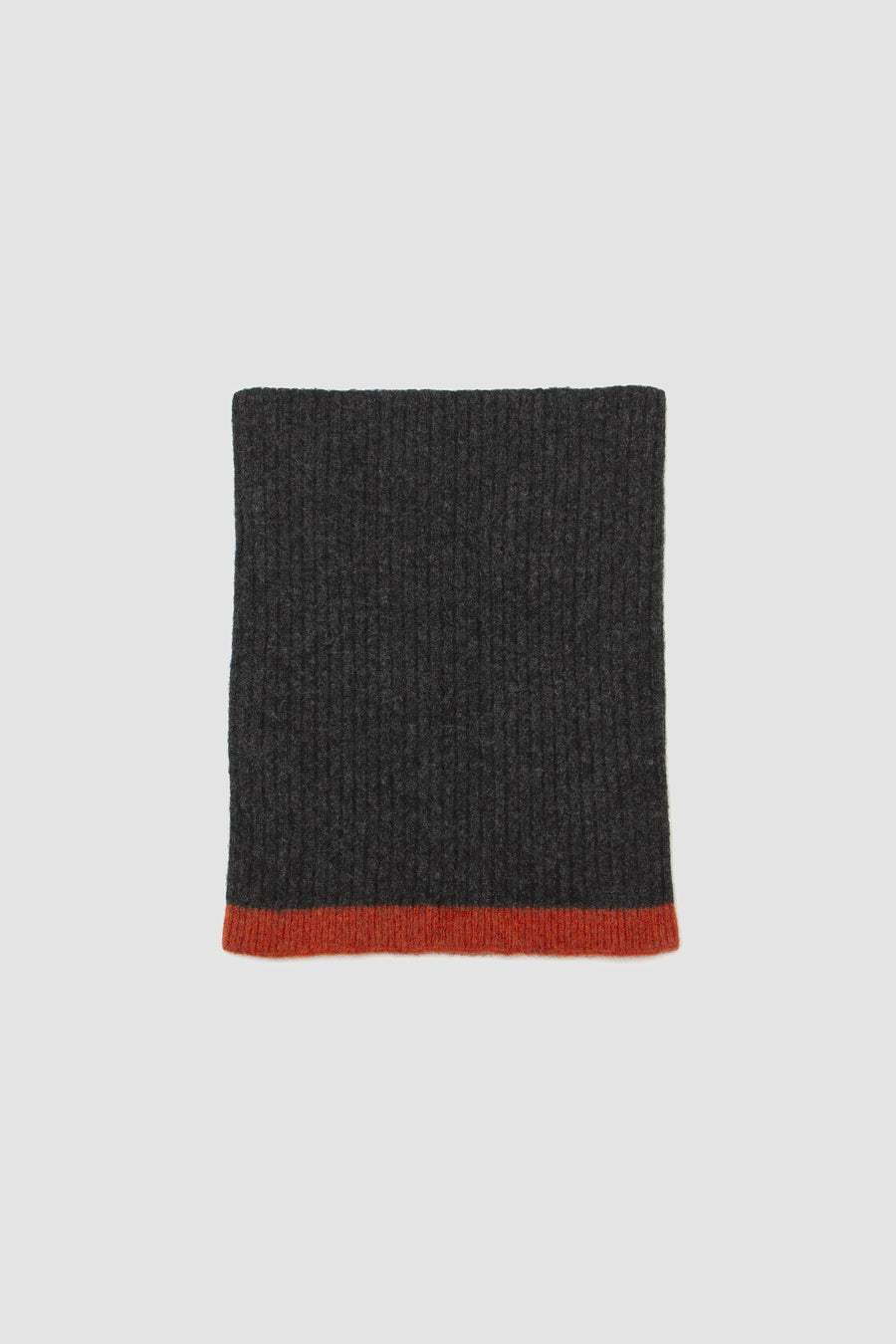 SPORTIVO STORE_Tipped Neck Warmer Lambswool Charcoal/Ember