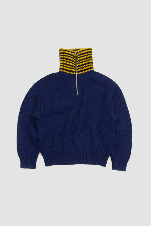 SPORTIVO STORE_Mouliné Turtleneck Docevita Jumper Ocean