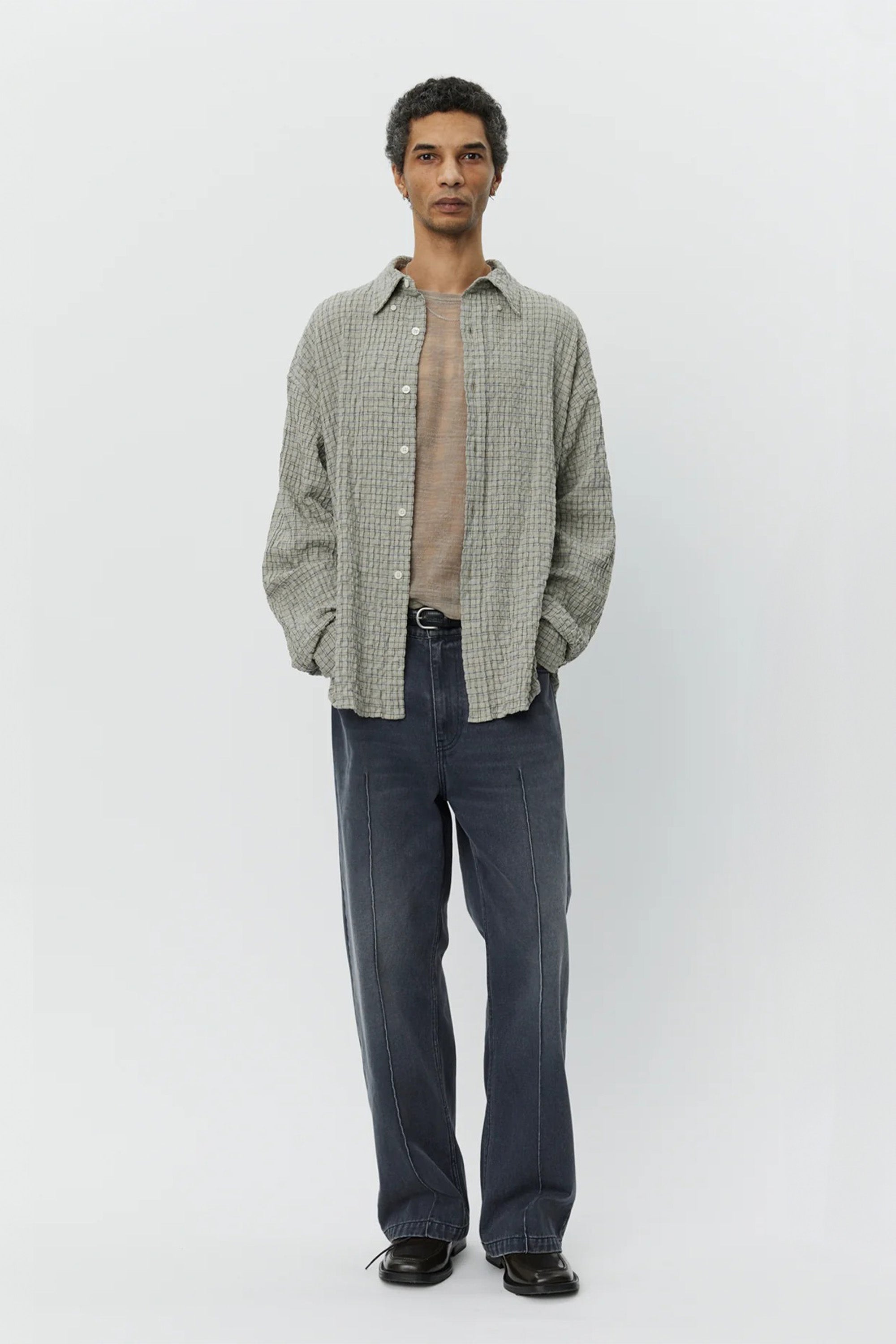 Button Down Shirt Grey Generation Check