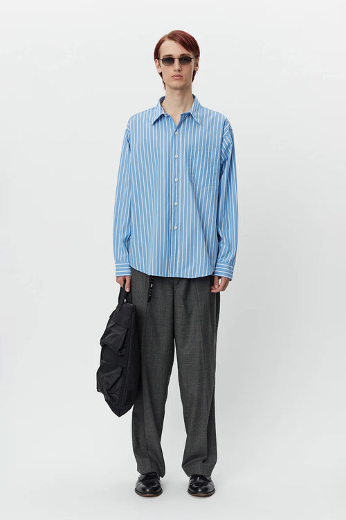 SPORTIVO STORE_Destroyed Executive Shirt Blue Stripe