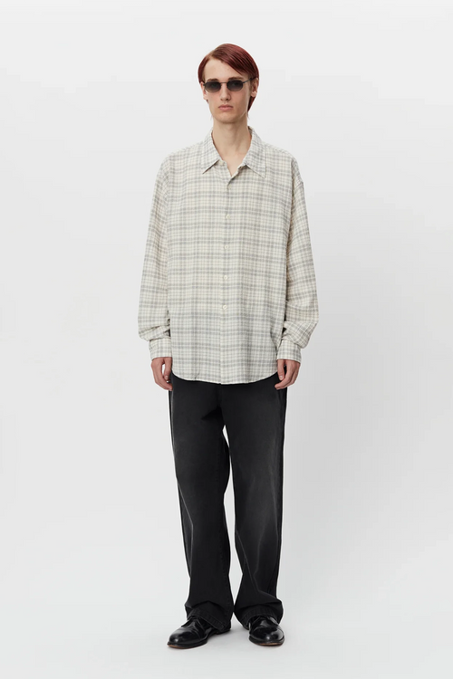 SPORTIVO STORE_Exact Shirt Grey Check Seersucker