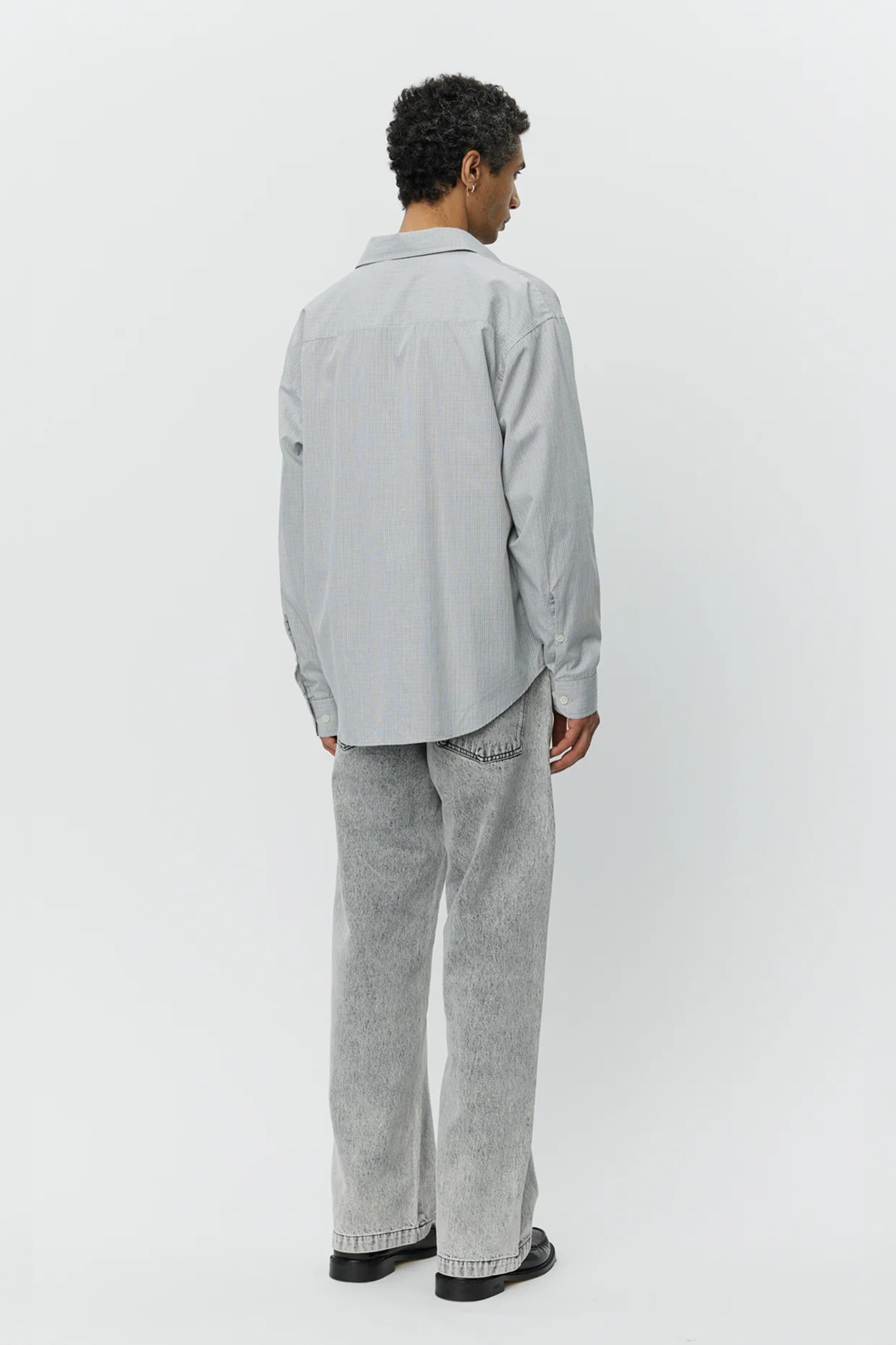 Exact Shirt Grey Micro Check