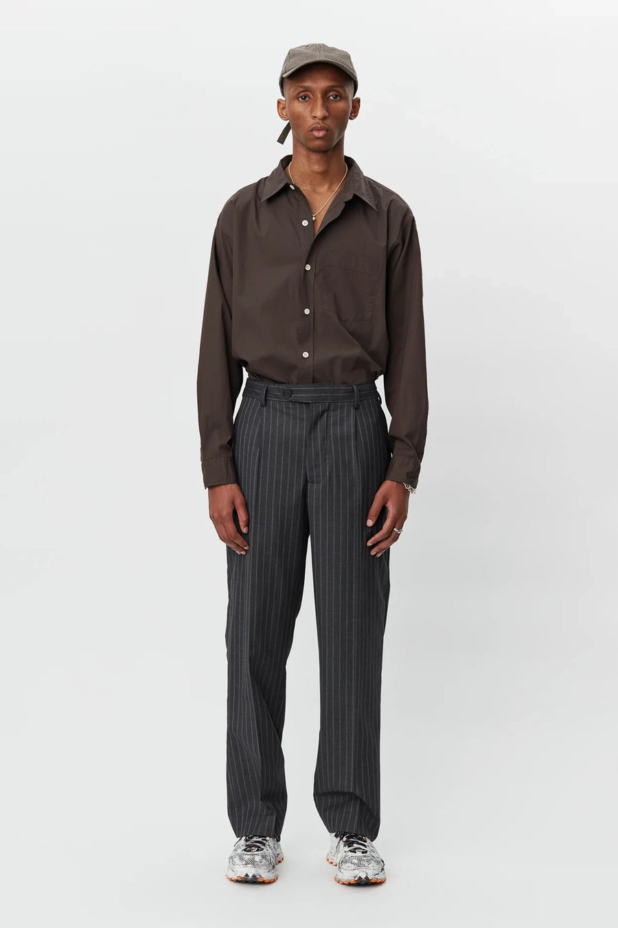 SPORTIVO STORE_Formal Trousers Grey Pinstripe