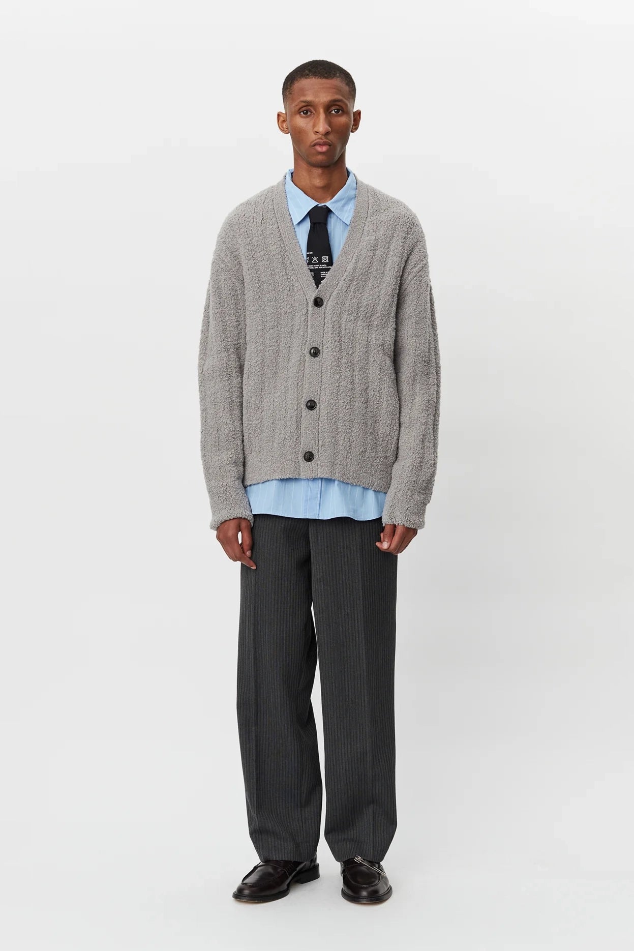 House Cardigan Curly Grey