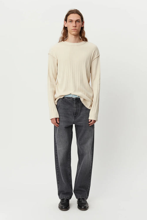 SPORTIVO STORE_New Rib LS Tee Ecru