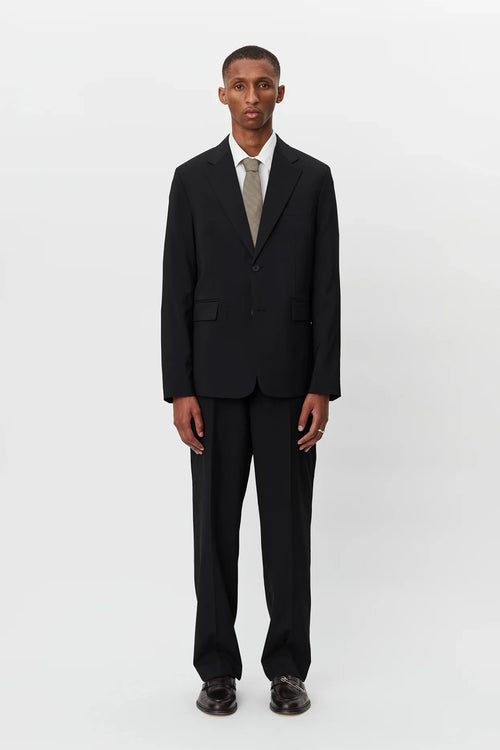 SPORTIVO STORE_Single Breasted Blazer Black Wool