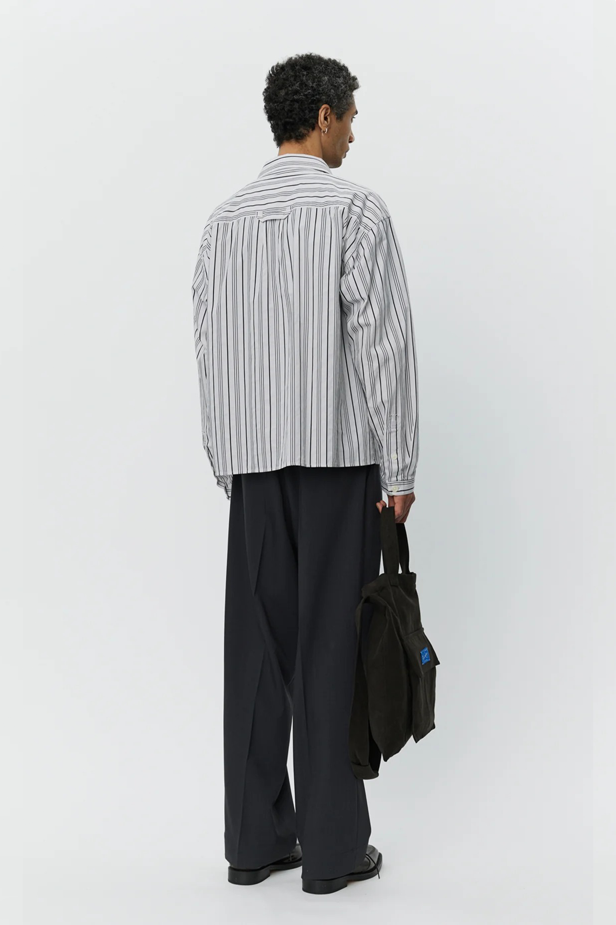 Snooze Shirt Grey Raised Stripe