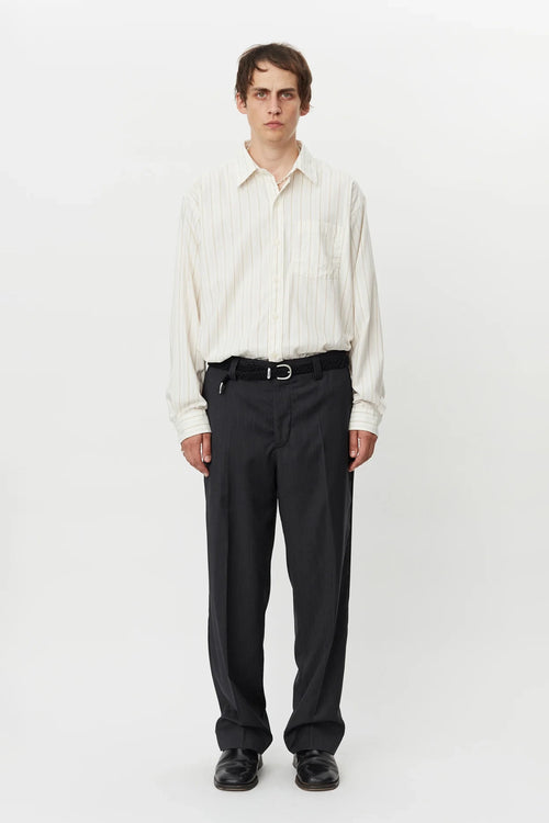 SPORTIVO STORE_Studio Trousers Anthracite Fine Stripe