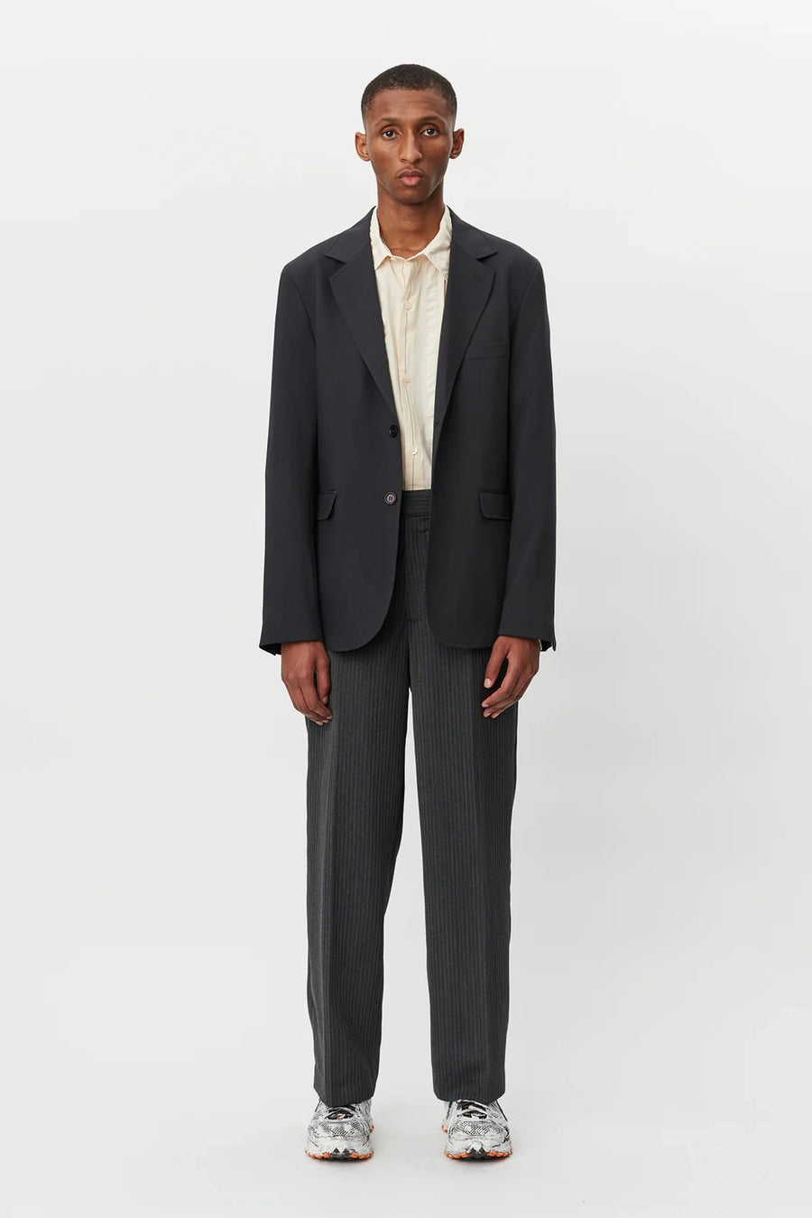 SPORTIVO STORE_Studio Trousers Grey Black Stripe