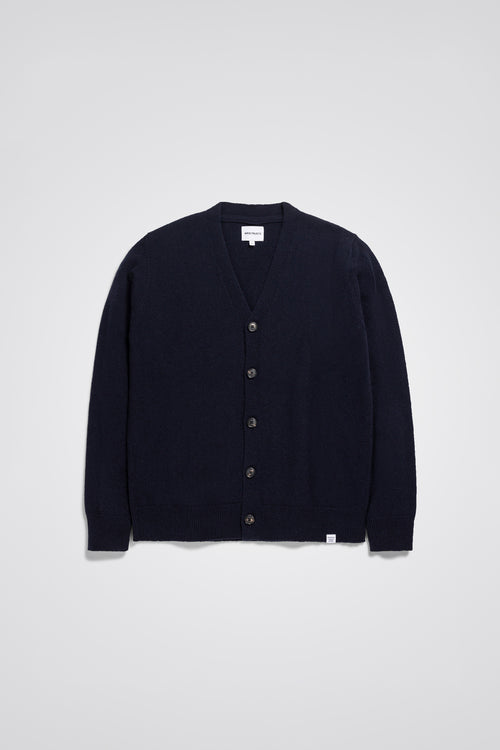 SPORTIVO STORE_Adam Merino Lambswool Cardigan Dark Navy