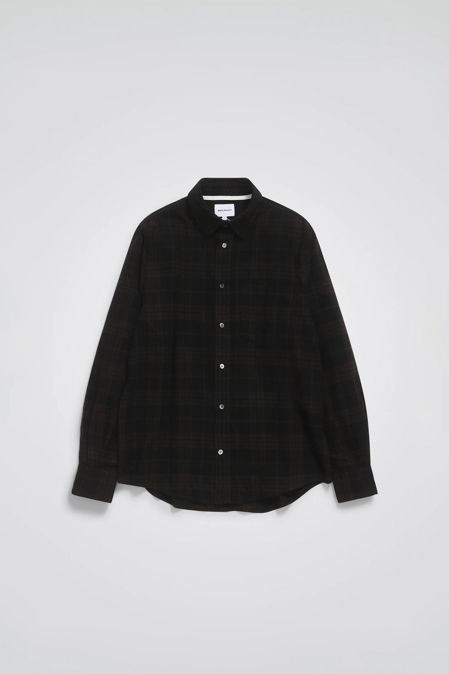 SPORTIVO STORE_Algot Relaxed Wool Check Shirt Espresso
