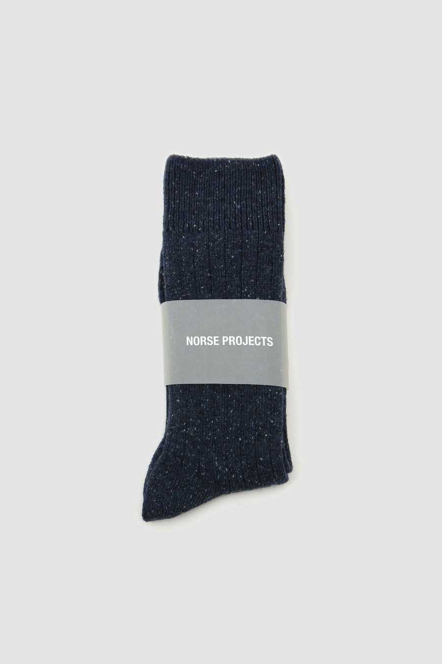 SPORTIVO STORE_Bjarki Neps Wool Rib Sock Dark Navy