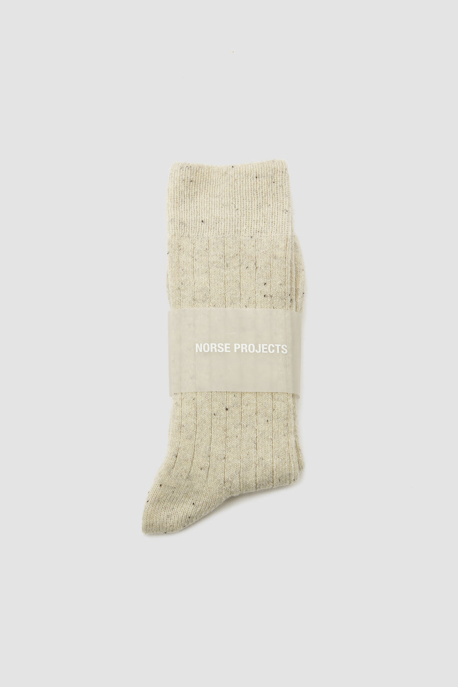 SPORTIVO STORE_Bjarki Neps Wool Rib Sock Ecru