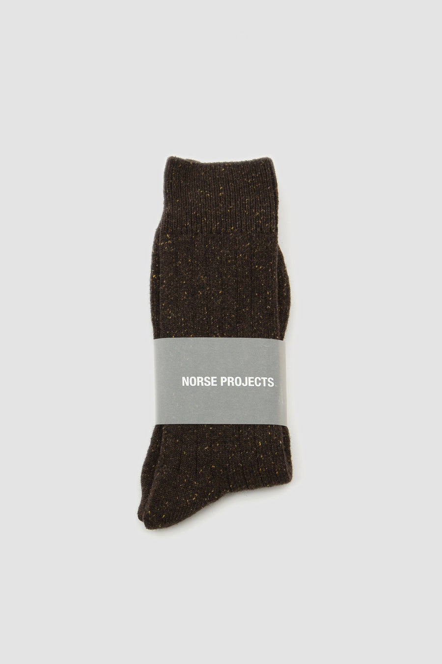 SPORTIVO STORE_Bjarki Neps Wool Rib Sock Espresso