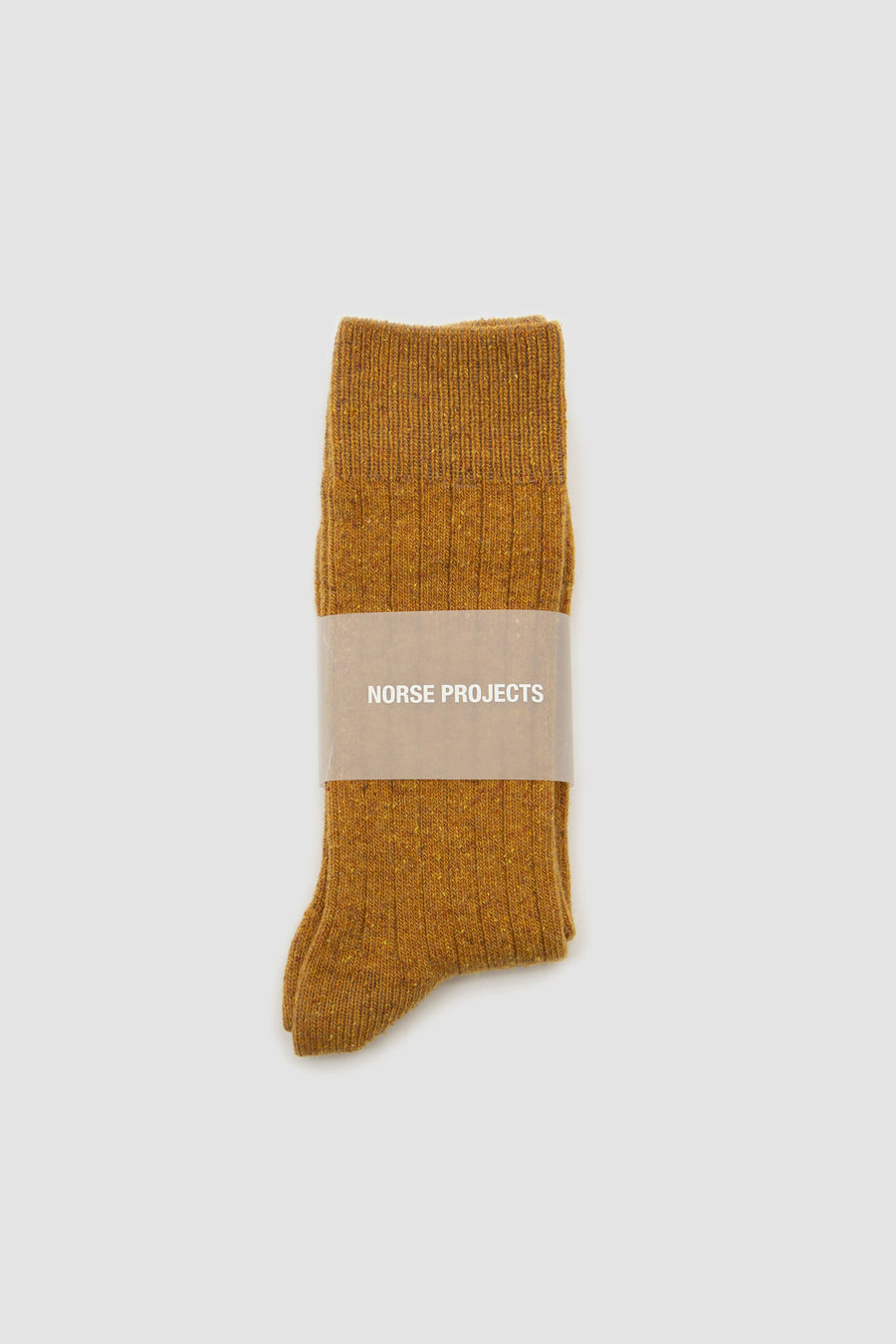 SPORTIVO STORE_Bjarki Neps Wool Rib Sock Montpellier Yellow