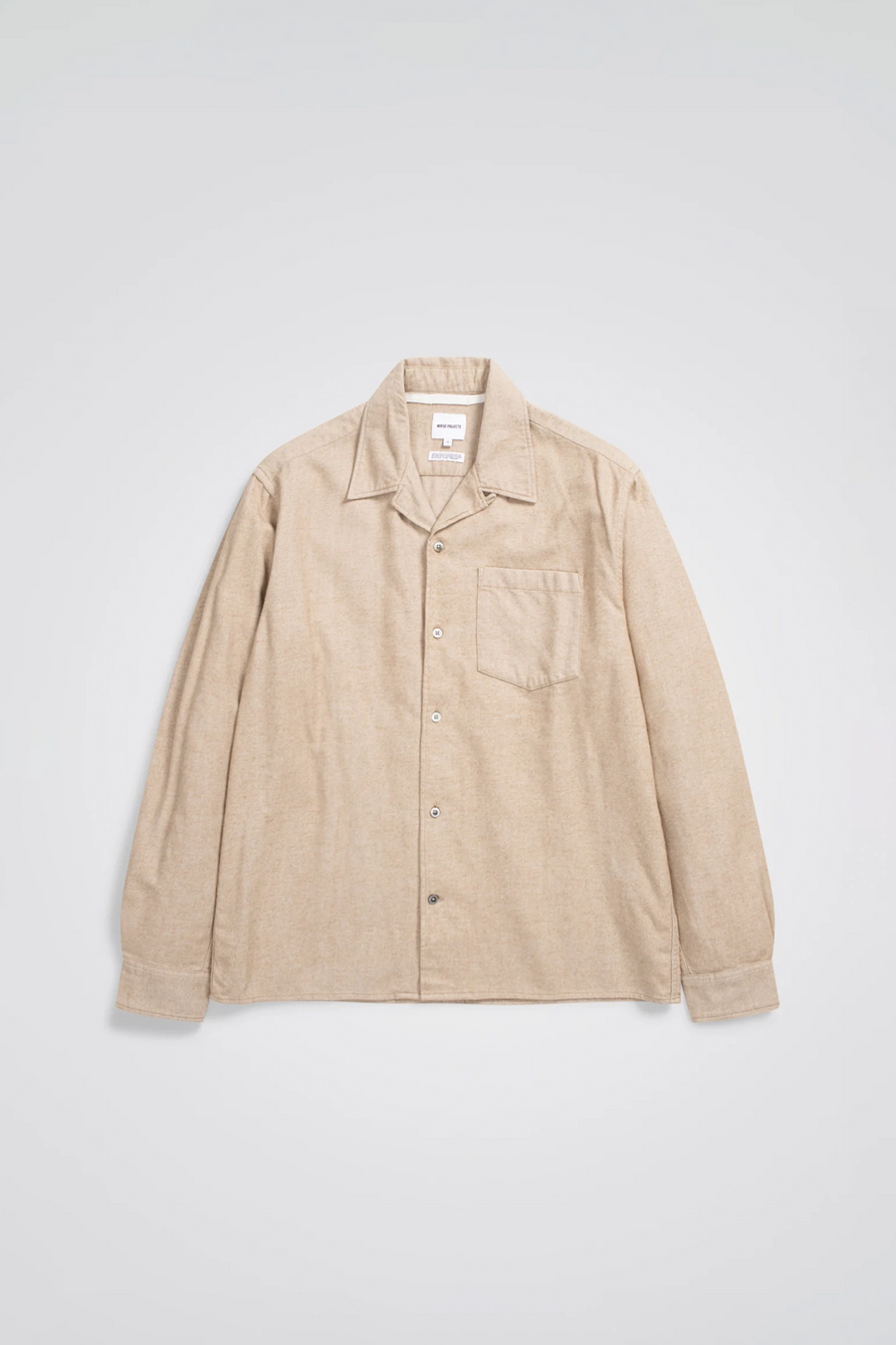 SPORTIVO STORE_Carsten Org. Flannel Shirt LS Utility Khaki