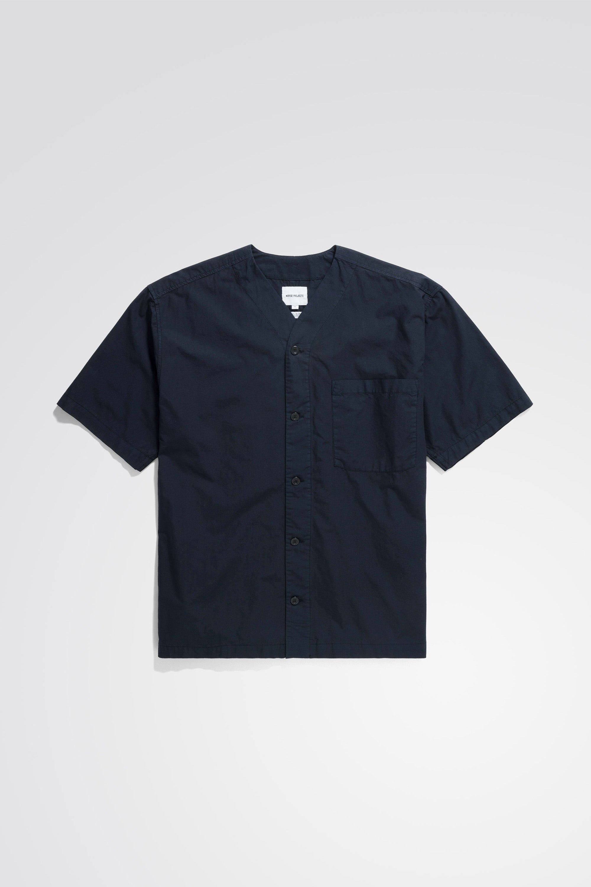 Erwin Typewriter SS Shirt Dark Navy