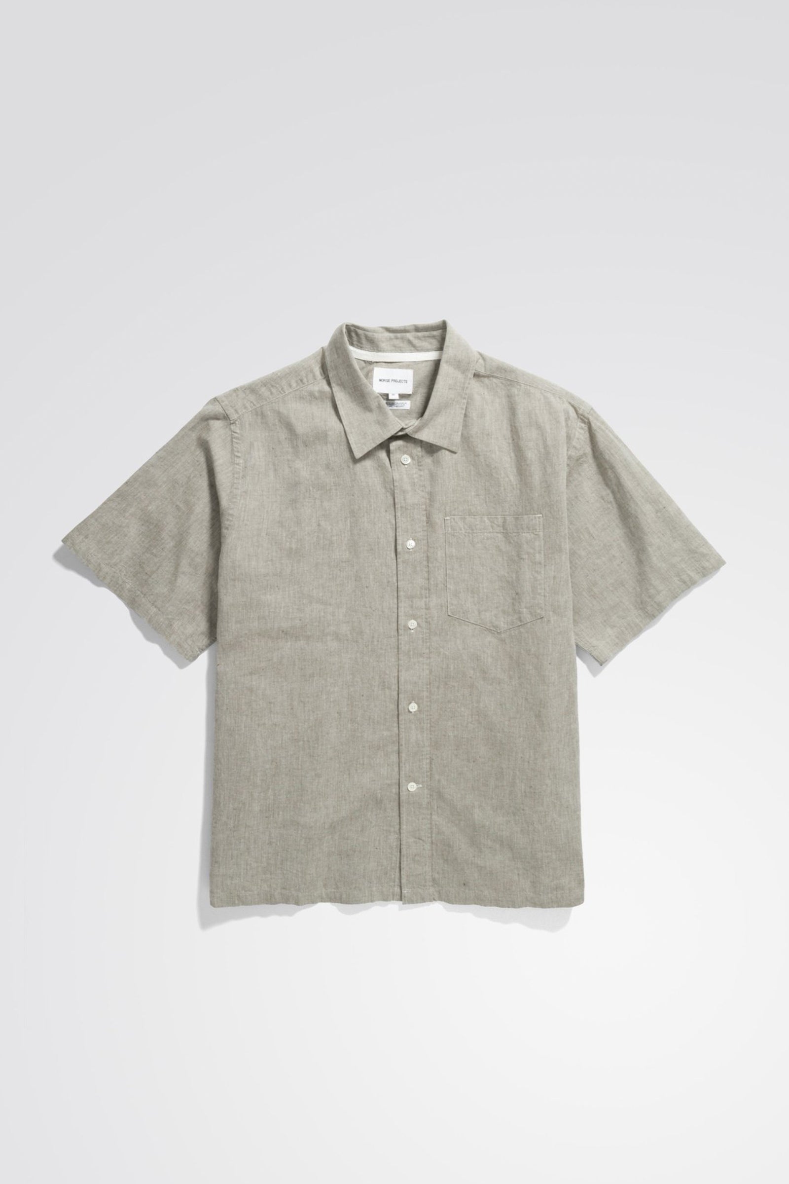 Ivan Relaxed Cotton Linen SS Shirt Ivy Green