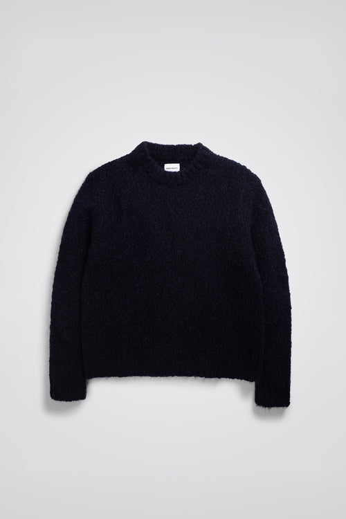 SPORTIVO STORE_Rasmus Relaxed Flame Alpaca Sweater Navy