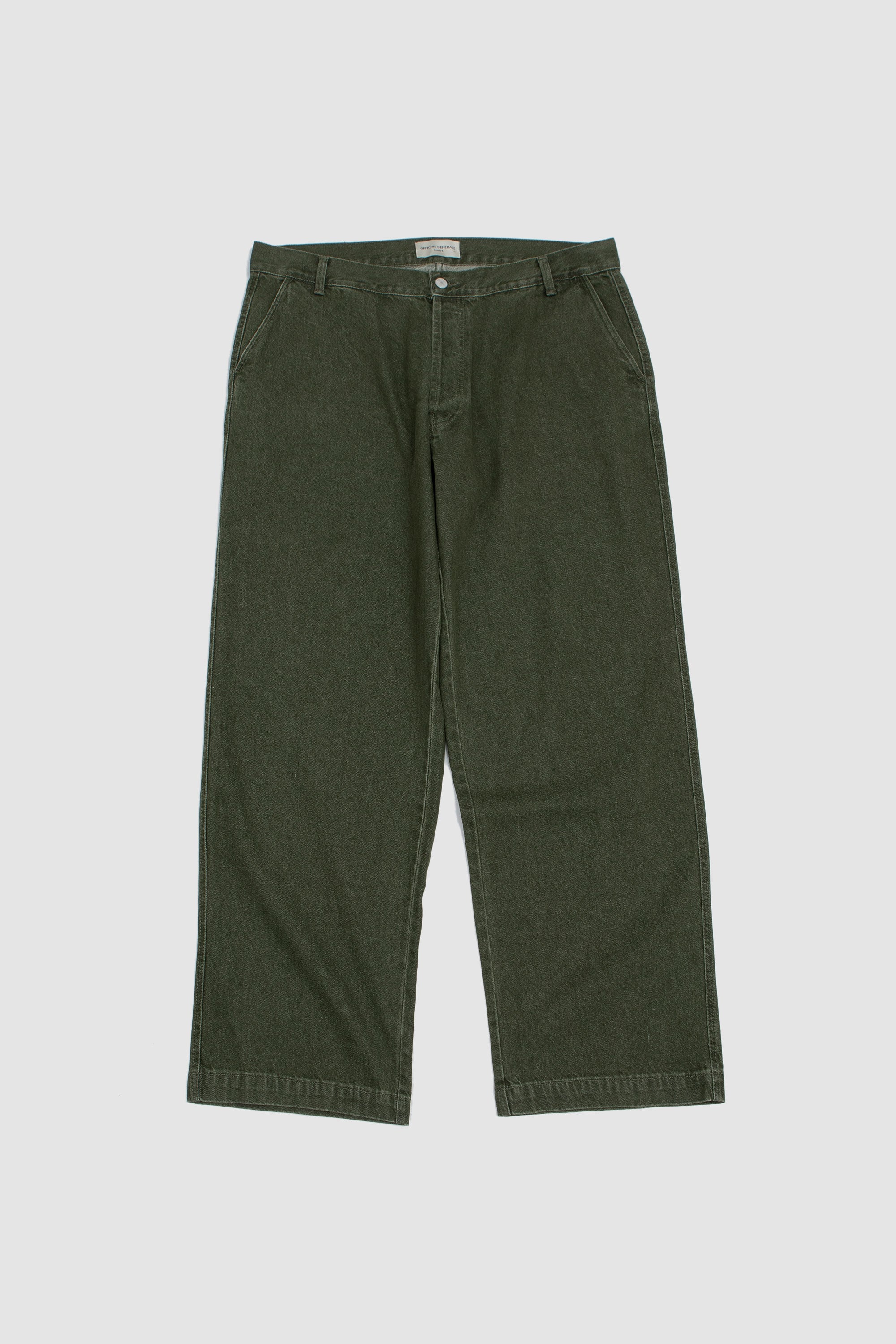 Nemir Piece Dye Rec. Cotton Jeans Olive Night_1