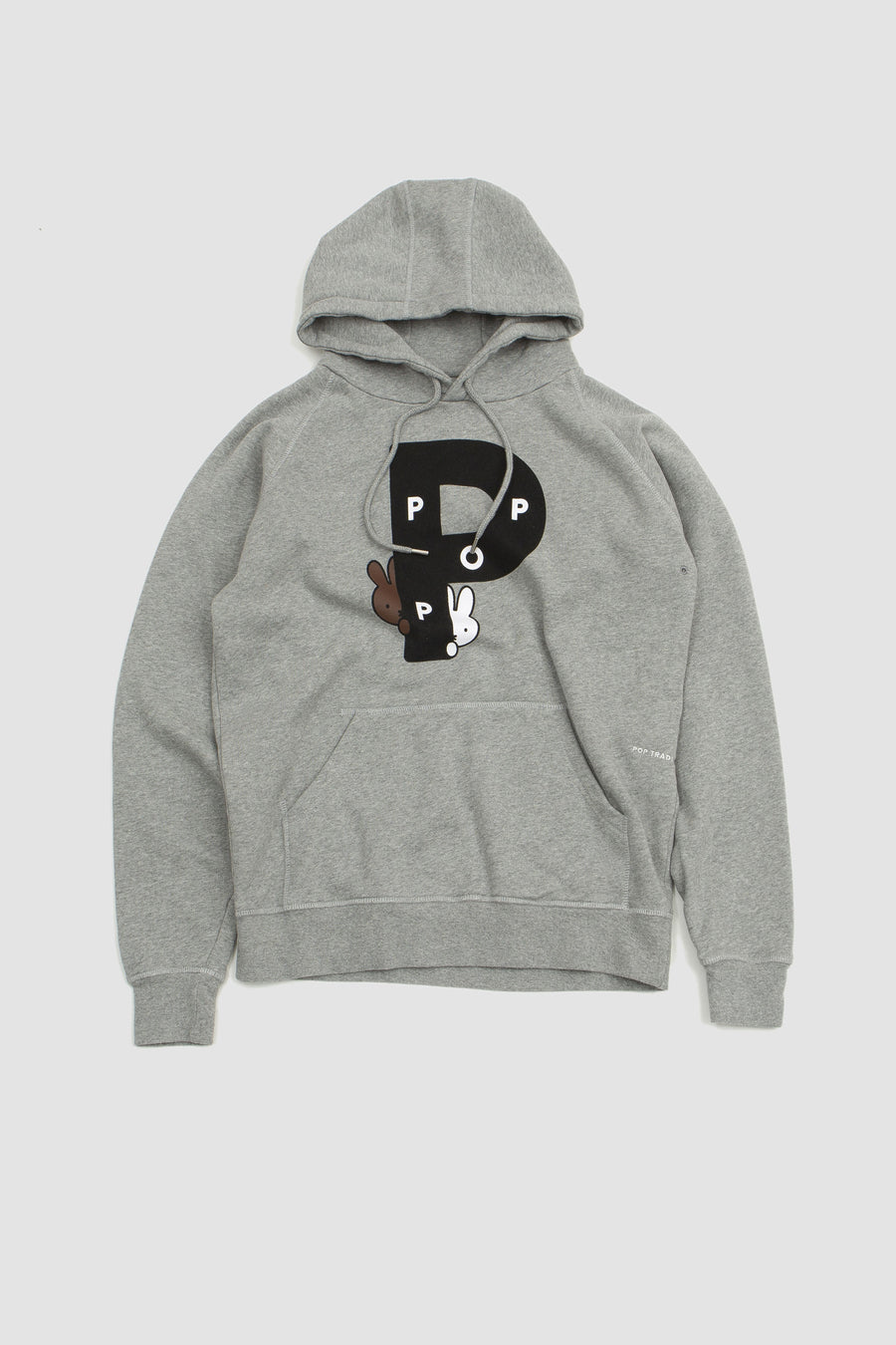 SPORTIVO STORE_Miffy Big P Hooded Sweat Light Heather Grey
