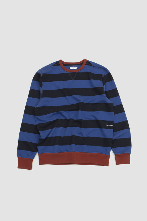 SPORTIVO STORE_Striped Crewneck Sweat Sodalite Blue