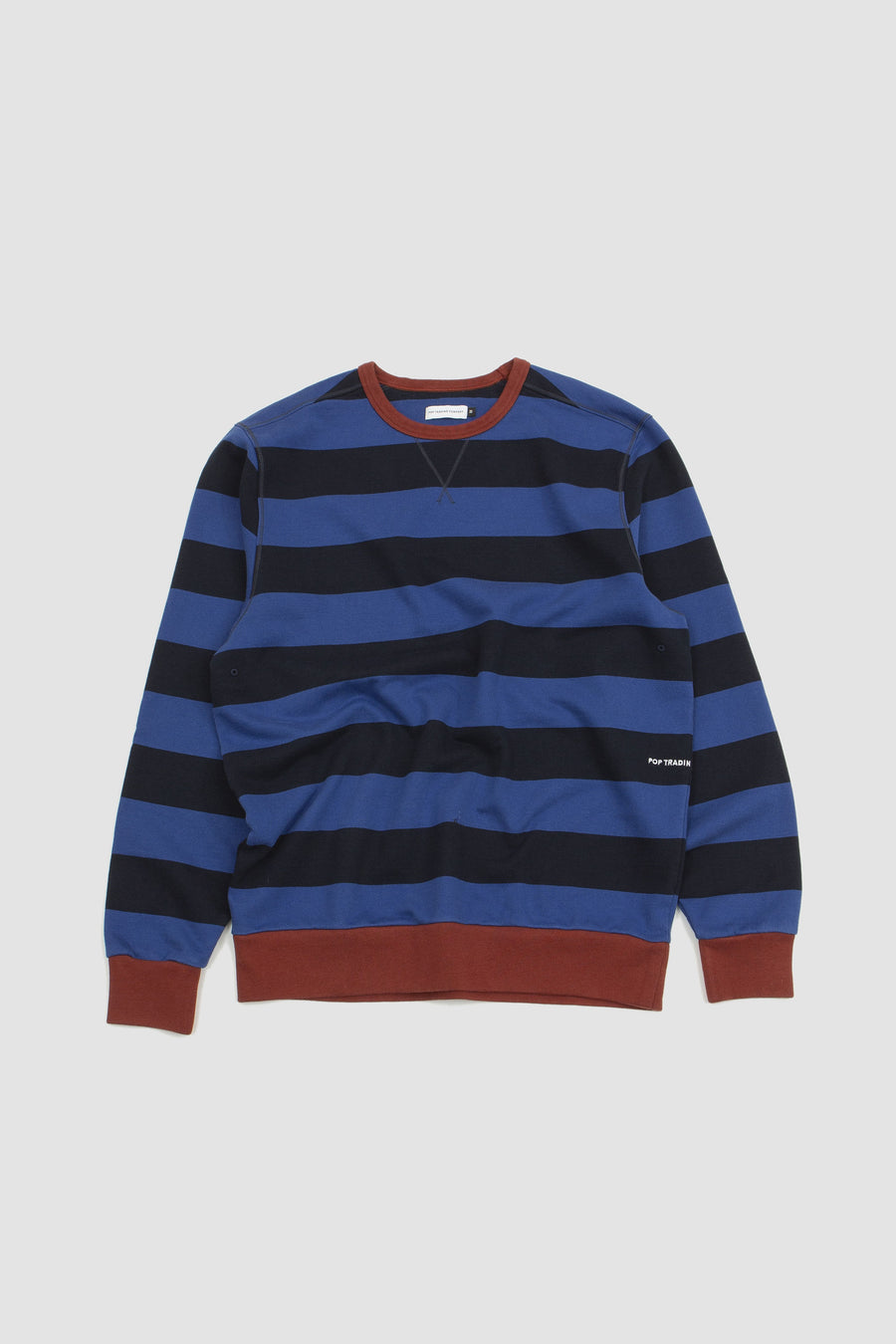 SPORTIVO STORE_Striped Crewneck Sweat Sodalite Blue
