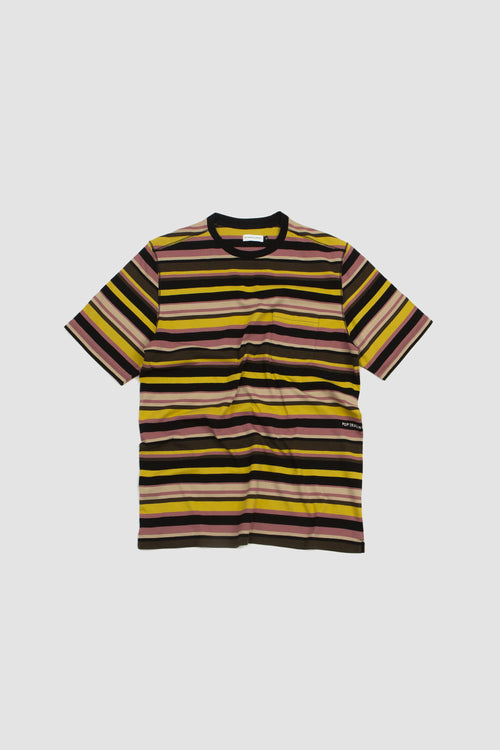 SPORTIVO STORE_Striped Pocket T-Shirt Black/Multi