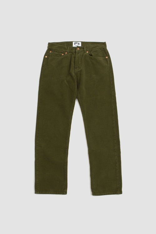SPORTIVO STORE_Cliff Corduroy Artisanal Trousers Army Green