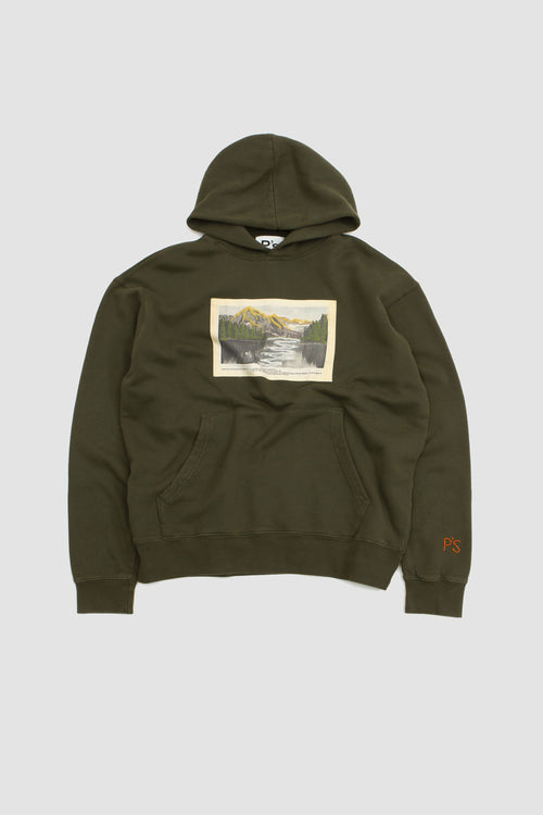 SPORTIVO STORE_Hood Over Post Card Sweater Army Green