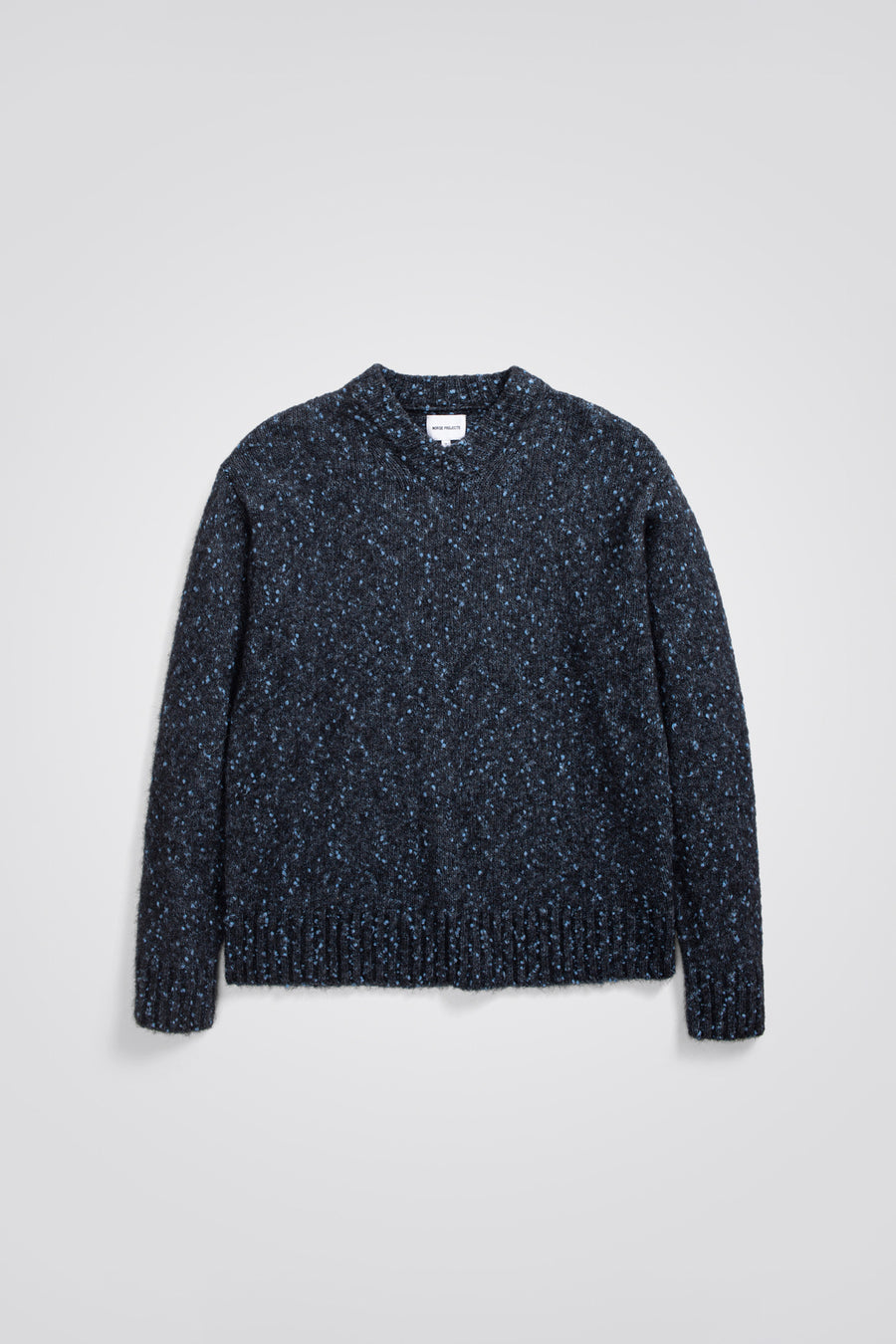 SPORTIVO STORE_Rasmus Relaxed Tweed V-Neck Sweater Light Stone Blue