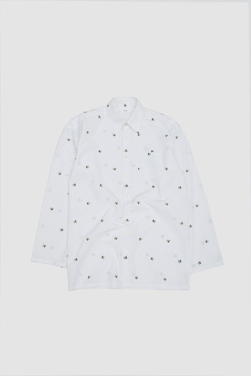 SPORTIVO STORE_Flowers Popeline Shirt White