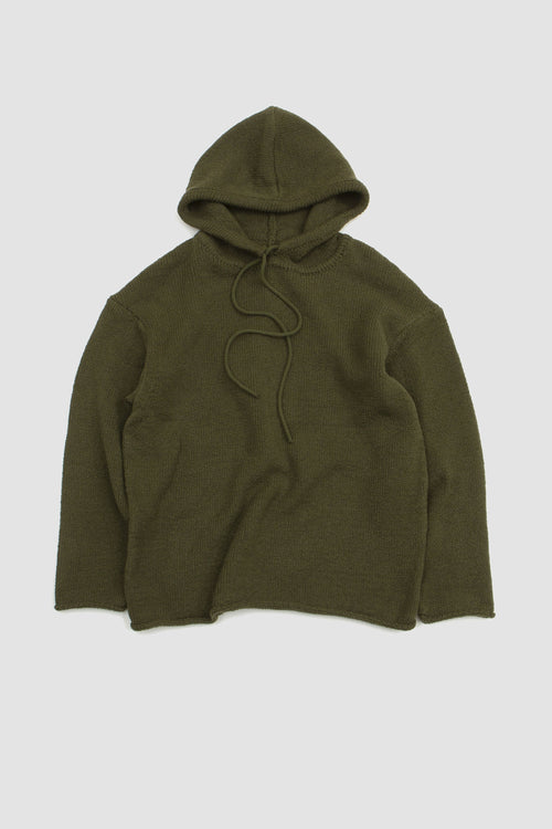 SPORTIVO STORE_Knitted Hood Dark Olive