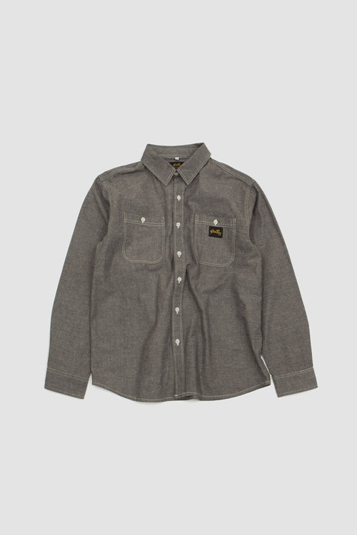 SPORTIVO STORE_Chambray Shirt Black Chambray