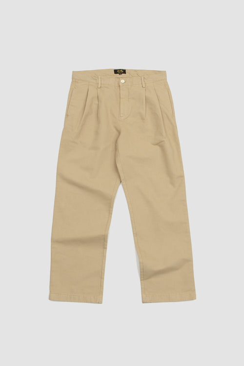 SPORTIVO STORE_Loose Pleat Chino Khaki Twill