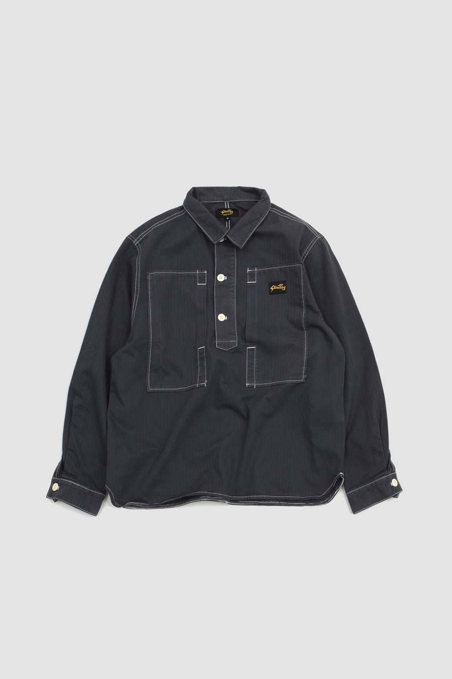 SPORTIVO STORE_Painters Shirt Navy Herringbone