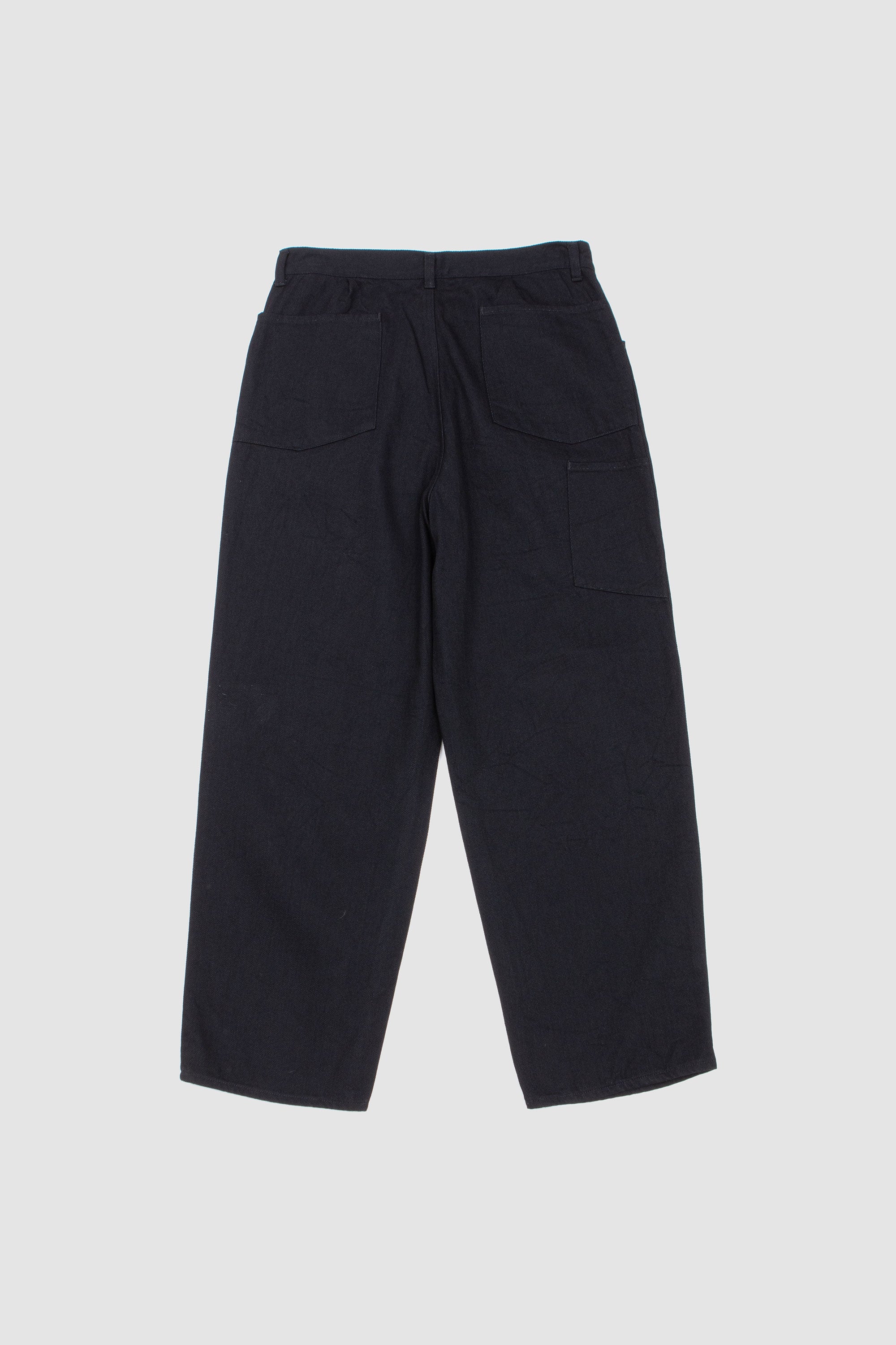 12OZ Denim 1 Tuck Pants Black_4