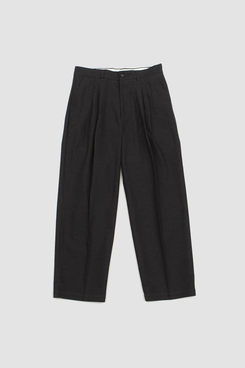 SPORTIVO STORE_Deep Tuck Pressed Pants Charcoal
