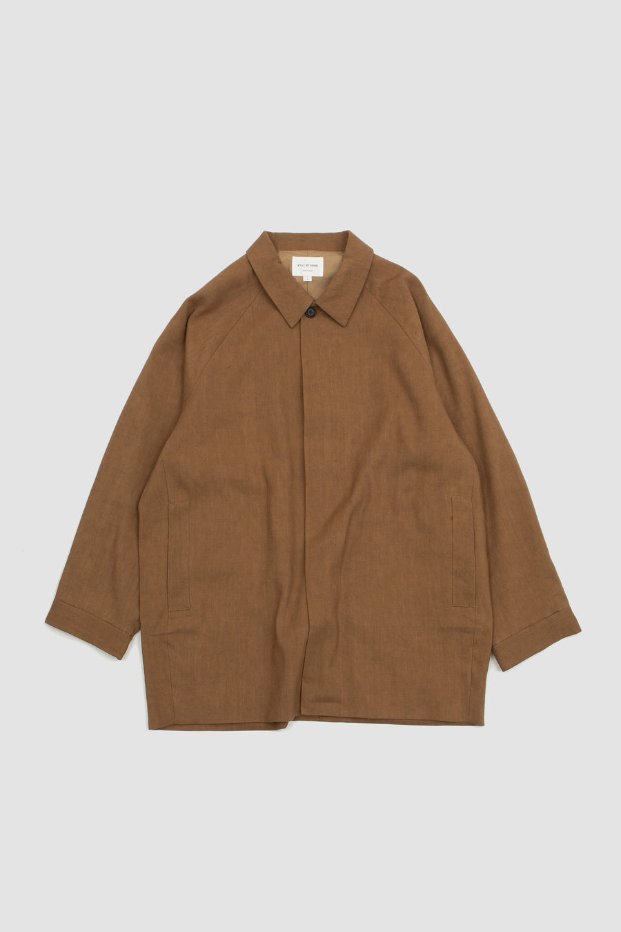SPORTIVO STORE_Linen/Wool Half Coat Brick