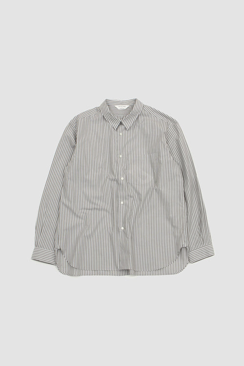SPORTIVO STORE_Regular Collar Shirt Grey Stripe