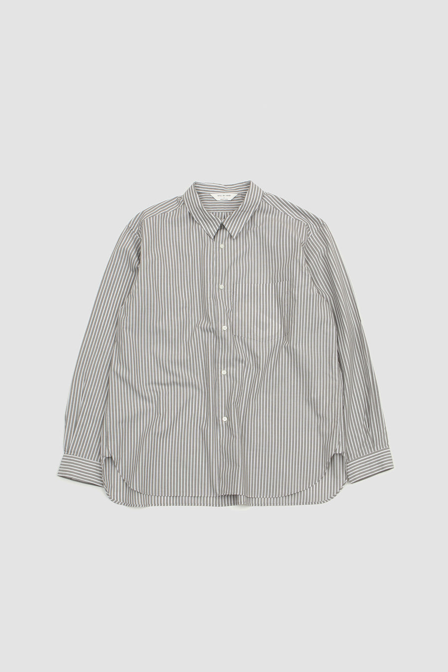 SPORTIVO STORE_Regular Collar Shirt Grey Stripe