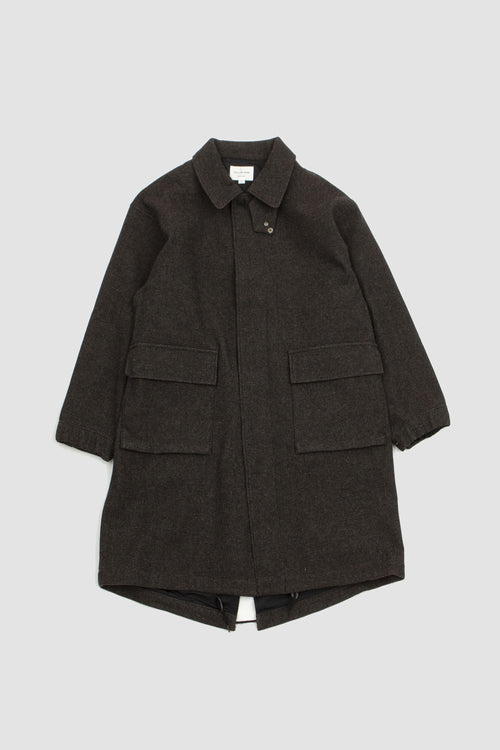 SPORTIVO STORE_Tweed Fishtail Coat Dark Brown