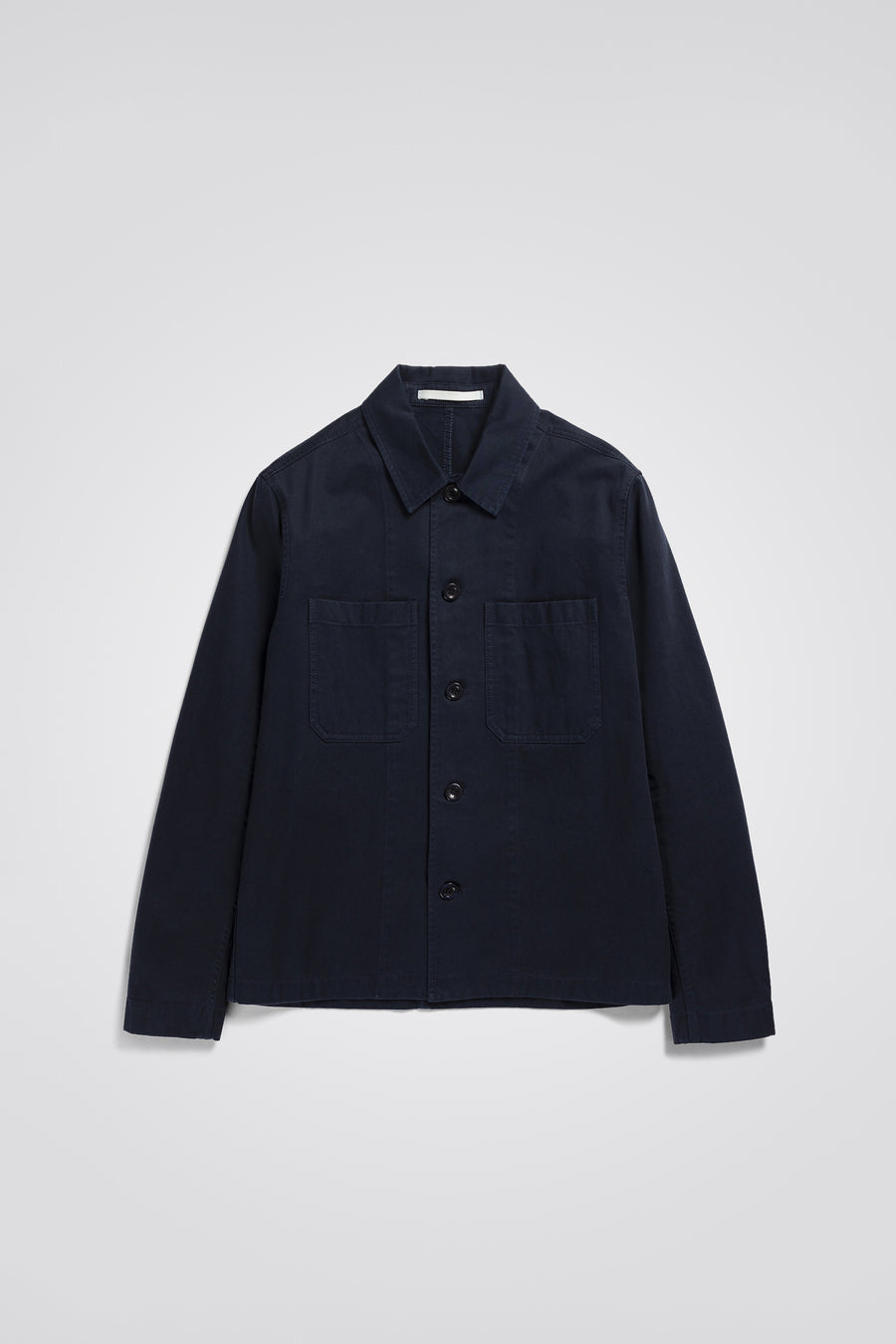 SPORTIVO STORE_Tyge Org. Broken Twill Overshirt Dark Navy