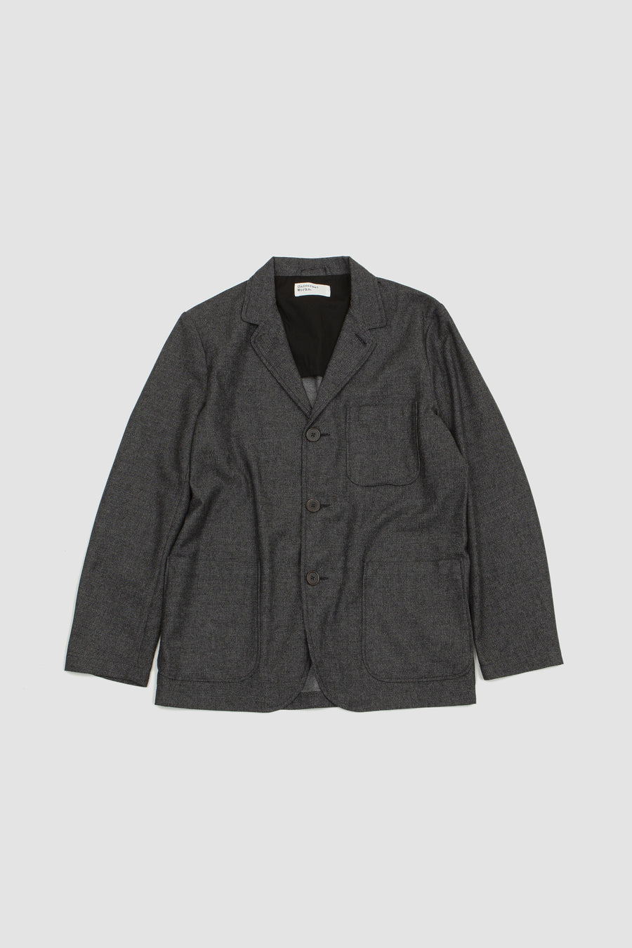 SPORTIVO STORE_3 Button Upcycled Tweed Jacket Grey