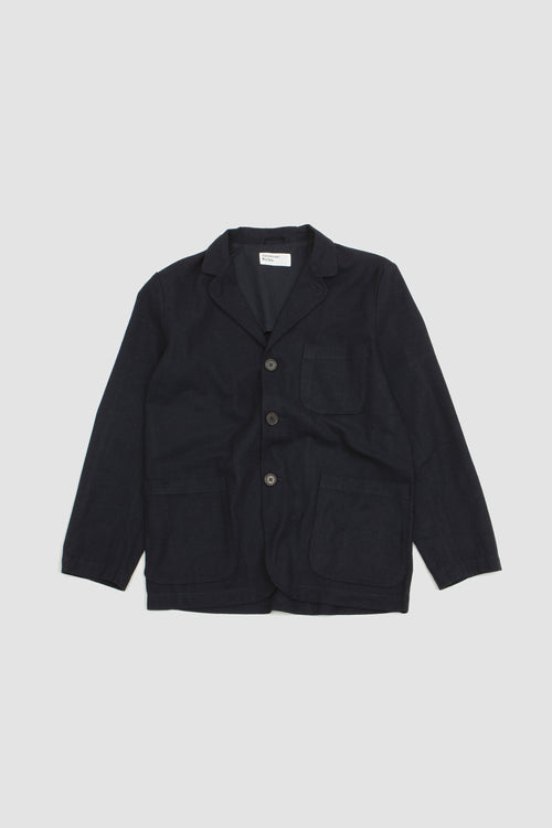 SPORTIVO STORE_3 Button Veta Upcycled Cotton Jacket Navy