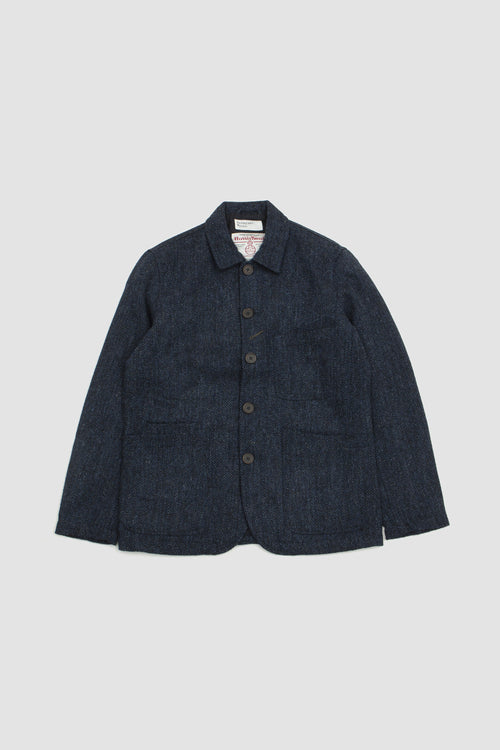 SPORTIVO STORE_Bakers Harris Tweed Jacket Navy Herringbone