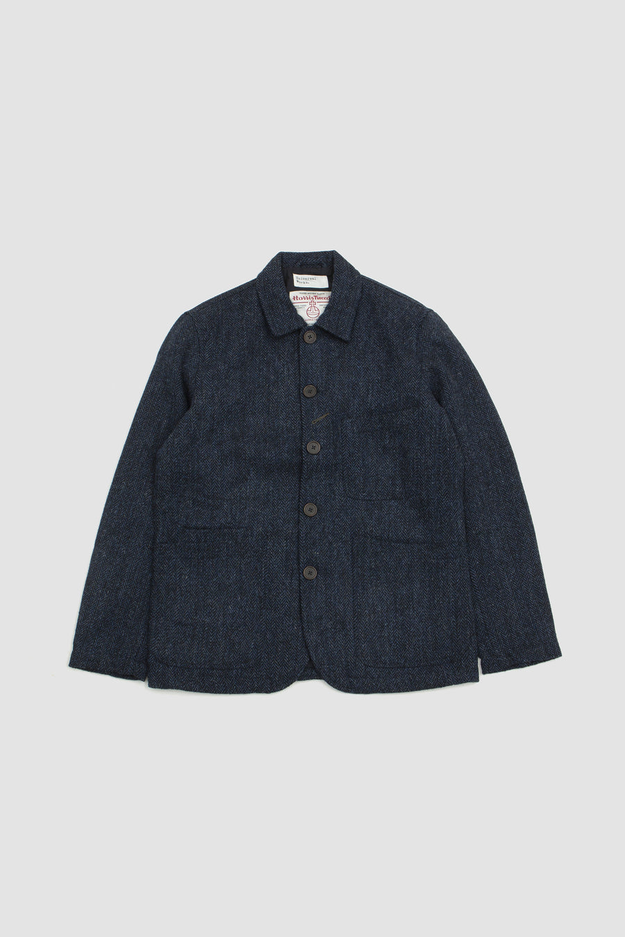 SPORTIVO STORE_Bakers Harris Tweed Jacket Navy Herringbone