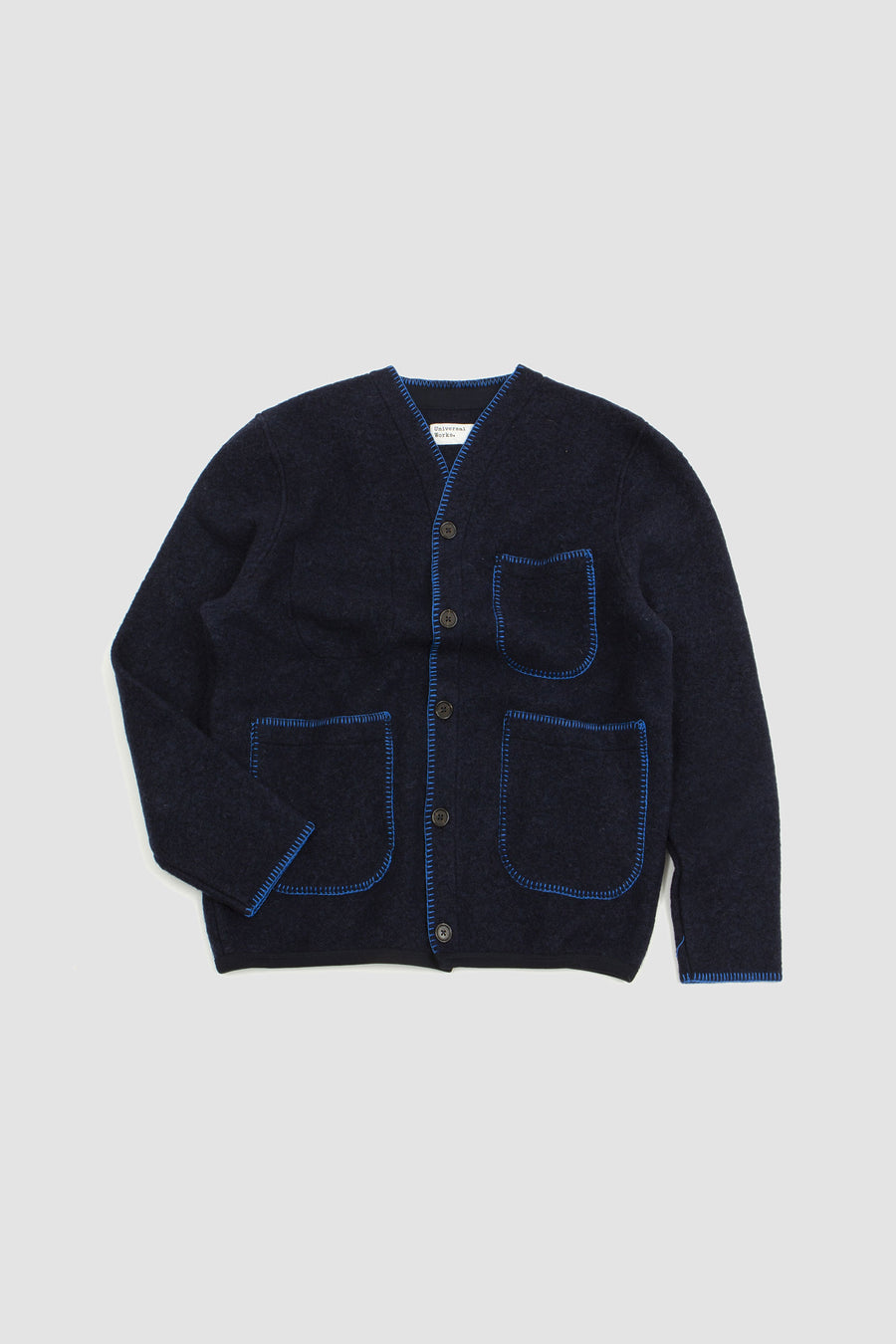 SPORTIVO STORE_Blanket Cardigan Wool Mix Navy